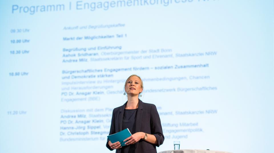 Engagementkongress NRW 2017 »Bürgerschaftliches Engagement fördern – sozialen Zusammenhalt und Demokratie stärken« 2