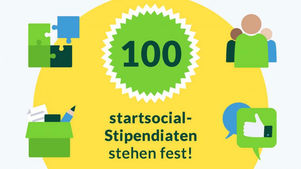 100 startsocial-Stipendiaten stehen fest!