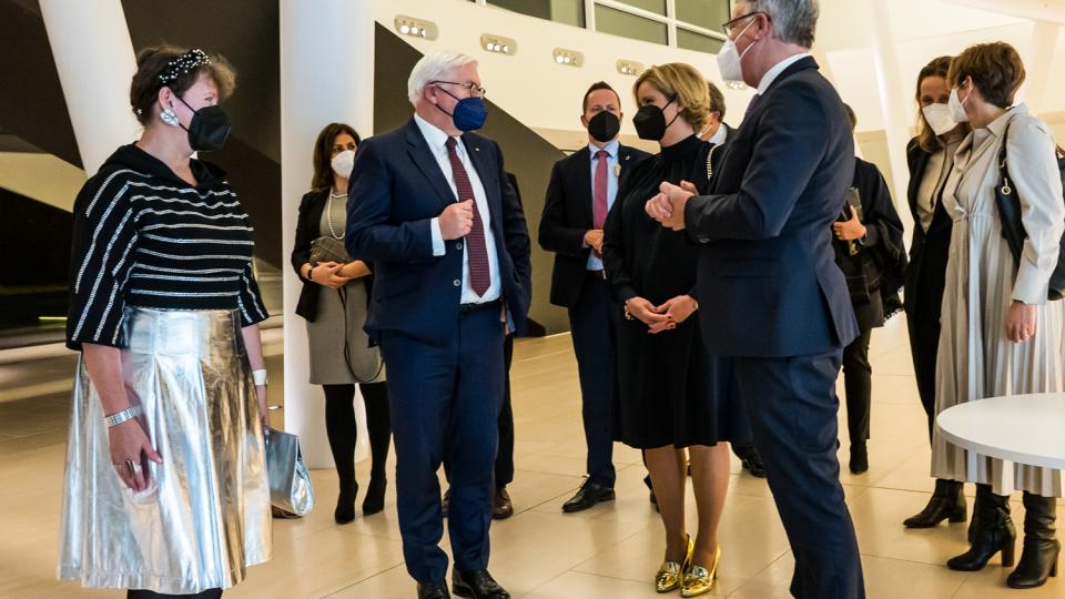 Staatssekretärin Andrea Milz trifft auf Bundespräsident Frank-Walter Steinmeier