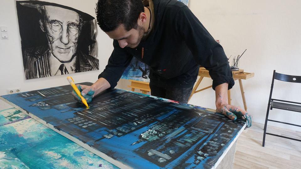 Projekt Ankommen e.V. – Geflüchteter Künstler malt Bilder