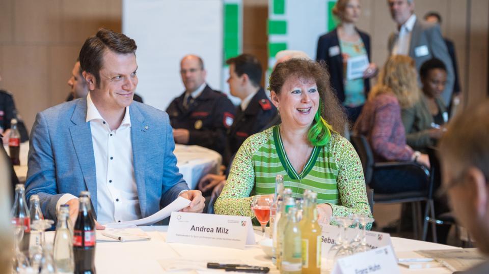 Björn Franken MdL und Andrea Milz, Staatssekretärin für Sport und Ehrenamt des Landes Nordrhein-Westfalen