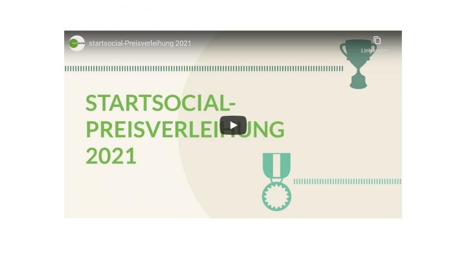 Livestream: startsocial-Preisverleihung 2021