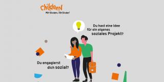 Titelgrafik Flyer Children: Jugend hilft