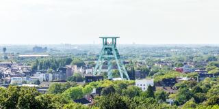 Luftbild Förderturm im Ruhrgebiet