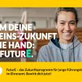 »Nimm deine Vereins-Zukunft in die Hand: Mit FuturE. jetzt bewerben auf d-s-e-e.de« 